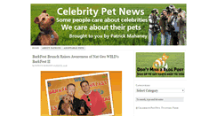 Desktop Screenshot of celebritypetnews.com